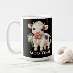 Moo-Yeah Roligt Bebis Ko Kaffemugg