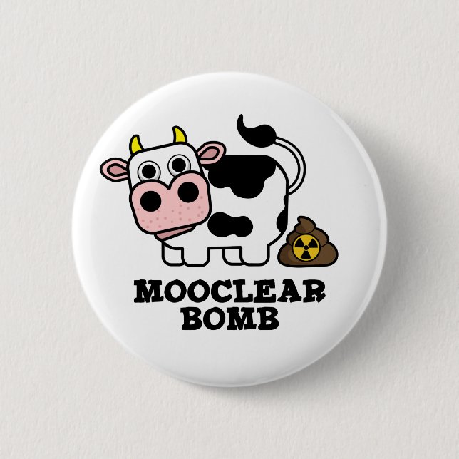 Mooclear Bomb Funny Cow Pun Knapp (Framsida)