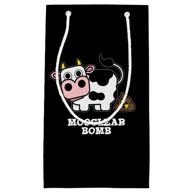 Mooclear Bomb Funny Cow Pun Mörk BG (Framsidan)