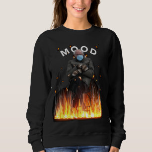 Mood Funny Bernie Sanders Mittens Flames Meme T Shirt