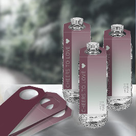 Mood Gradient Bröllop Cheers Burgundy Mist ID741