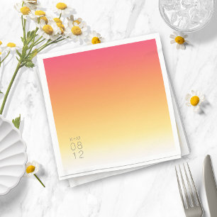 Mood Gradient Bröllop Hett, sommar-ID741 Pappersservett