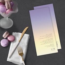 Mood Gradient Bröllop Indigo Sunset ID741 Meny