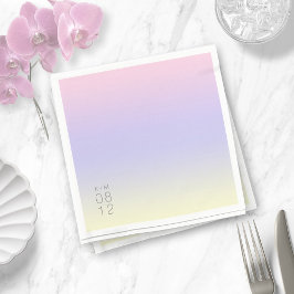 Mood Gradient Bröllop Pastel Dawn ID741 Pappersservett