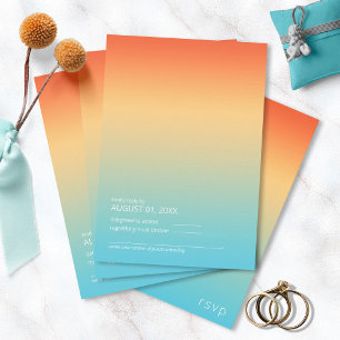 Mood Gradient Bröllop Tropical Himlar ID741 OSA Kort