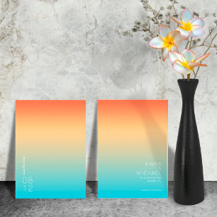 Mood Gradient Bröllop Tropical Himlar ID741 Spara Datumet
