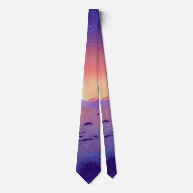 Mood Landscapes 70 Sunset Twilight Neck Tie Slips (Framsida)