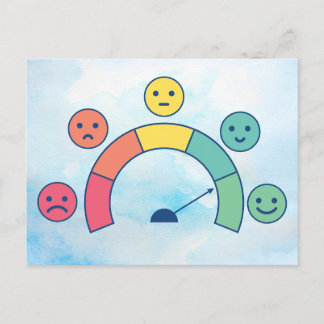 "Mood Meter"-design för vykort