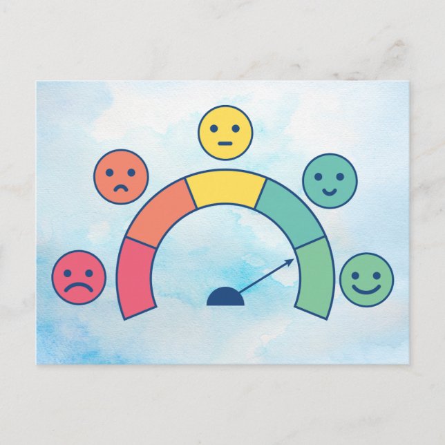 "Mood Meter"-design för vykort (Framsida)