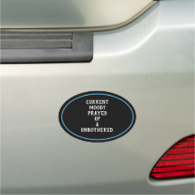Mood Prayed Up & Unnor Lare Oval Car Magnet