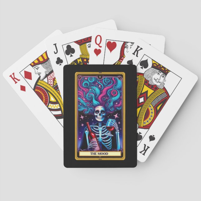 Mood Skeleton Tarot Poker-kort Casinokort (Baksidan)