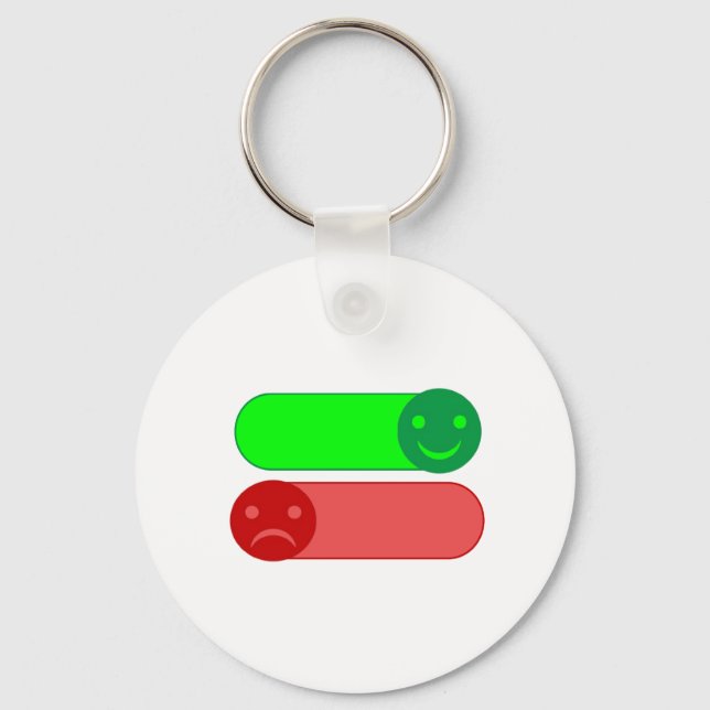 Mood Switch Emoji Keychain Nyckelring (Framsida)