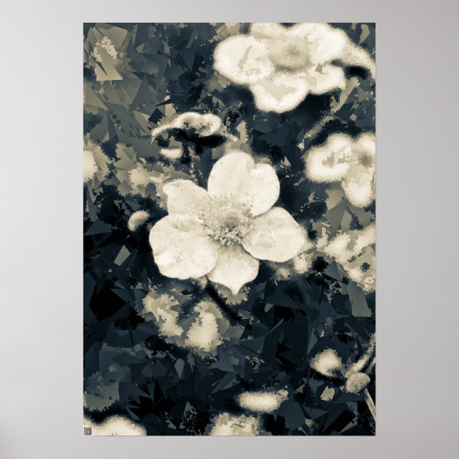Moodfull Anemon Blomma Botanisk Konst Poster (Framsidan)