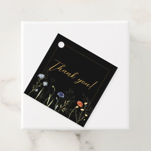 Moodfull Boho Botanisk Vildblomma Bröllop Gåvor Etiketter (På plats)