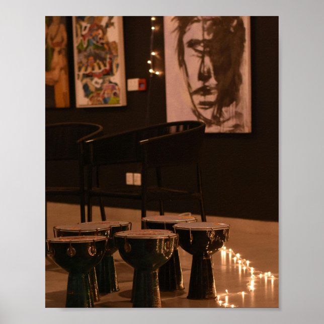 Moodfullt bohemisk galleri-väggkonst poster (Framsidan)