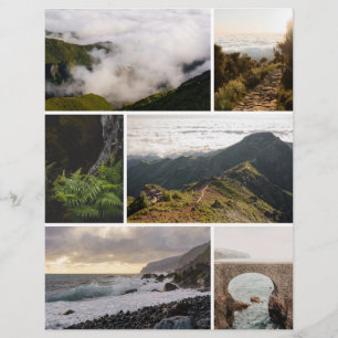 Moodfyllt äventyrsresor Scrapbookpapper för utklip