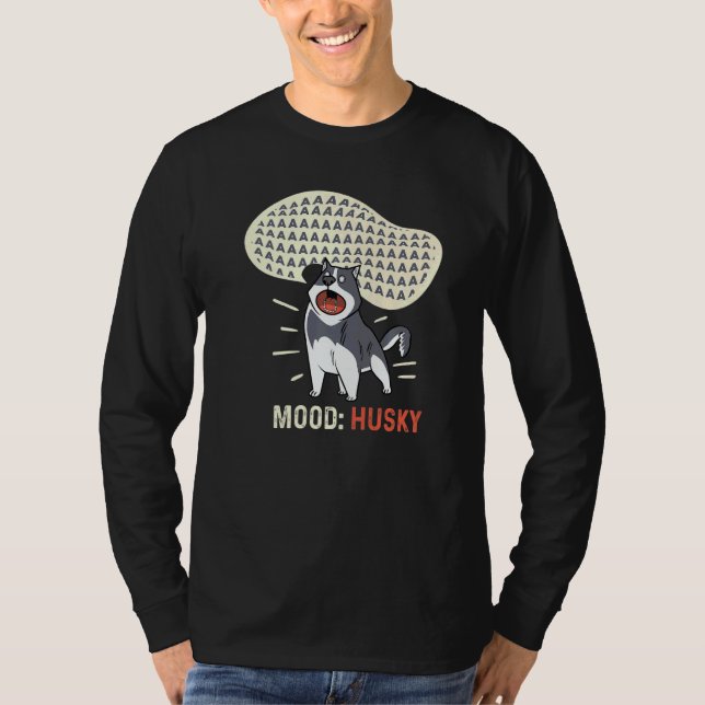 MoodHusky Moody Person   T Shirt (Framsida)
