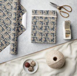 Moodig Plaid Botanisk Presentpapper