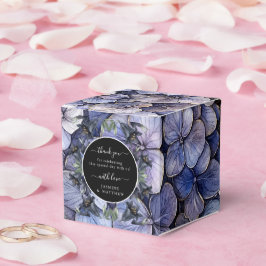 Moodig Svart Blommig Klassisk Tack Chic Bröllop Presentaskar