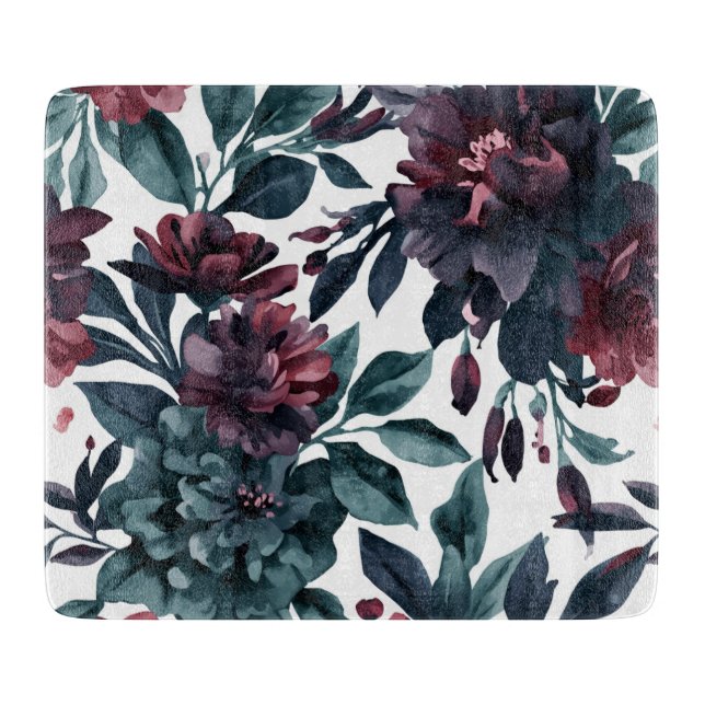 Moodiga akvatell botaniska blomsterblommor (Framsidan)