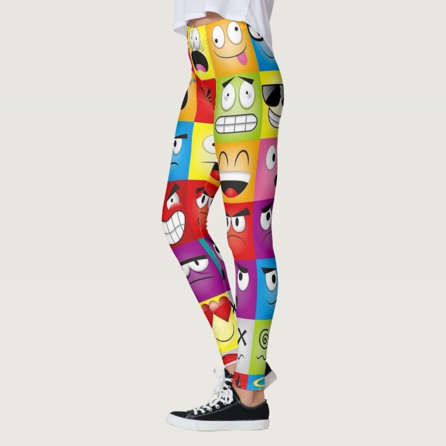 Moods and Emoticons Leggings (Vänster)