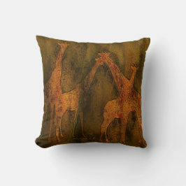Moods Of Africa - Giraffes Art Designer Kudde