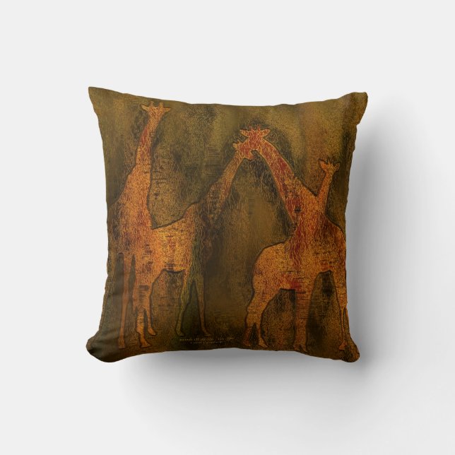 Moods Of Africa - Giraffes Art Designer Kudde (Framsida)