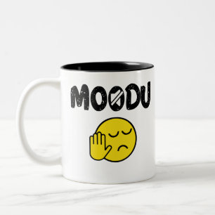 Moodu Tamil Shutup roliga citat Två-Tonad Mugg