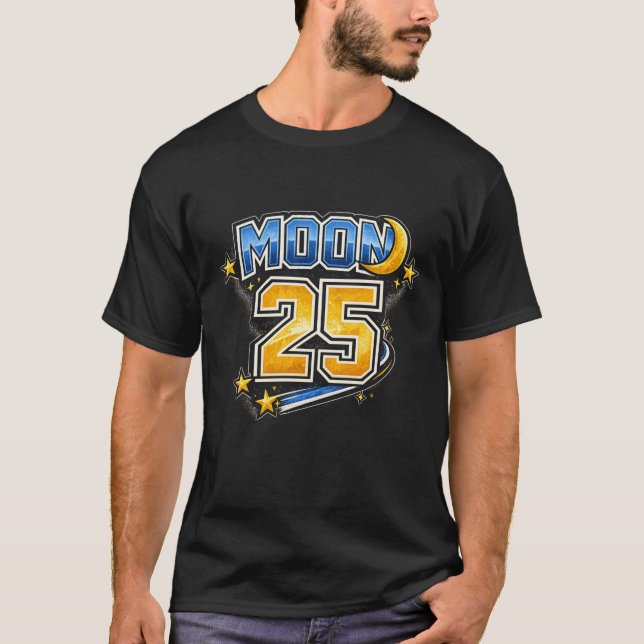 Moody 25 Födelsedags T-Shirt – Rolig Retro 25-års  (Framsida)