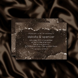 Moody agate | Kaffe Brown Golden Bronze Taupe Inbjudningar