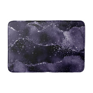 Moody agate Midnight Indigo Deep Lila Glam Badrumsmatta