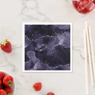 Moody agate | Midnight Indigo Deep Lila Glam Pappersservett