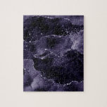 Moody agate | Midnight Indigo Deep Lila Glam Pussel<br><div class="desc">90-talets grymge inspirerade mörk, sofistikerad marmorerad agatsten i en djup moody juvelton med faux metallfolie och glitter vener i en rik, dramatisk med abstrakt-vätskeväxlar och glitter vener. Från samlingen "Till Död Do US Part" lägger den här vackra feminina handmålade övertoningen till perfekten pop of färg. Om du vill samordna produkter...</div>