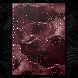 Moody agate Vin Bordeaux Sangria Merlot Maroon Anteckningsbok