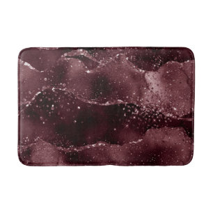 Moody agate Vin Bordeaux Sangria Merlot Maroon Badrumsmatta