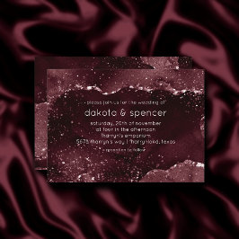 Moody agate | Vin Bordeaux Sangria Merlot Maroon Inbjudningar