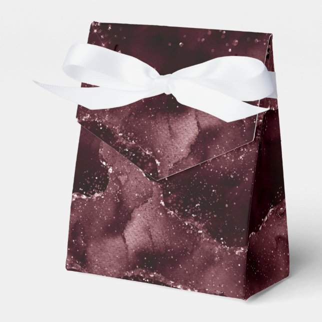 Moody agate | Vin Bordeaux Sangria Merlot Maroon Presentaskar (Framsidan Sidan)