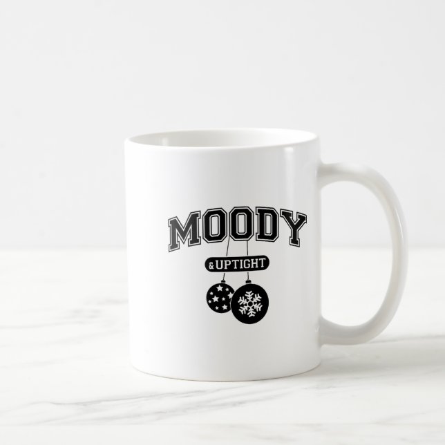 Moody And Uptight Merry And Xmas Bright Matching C Kaffemugg (Höger)