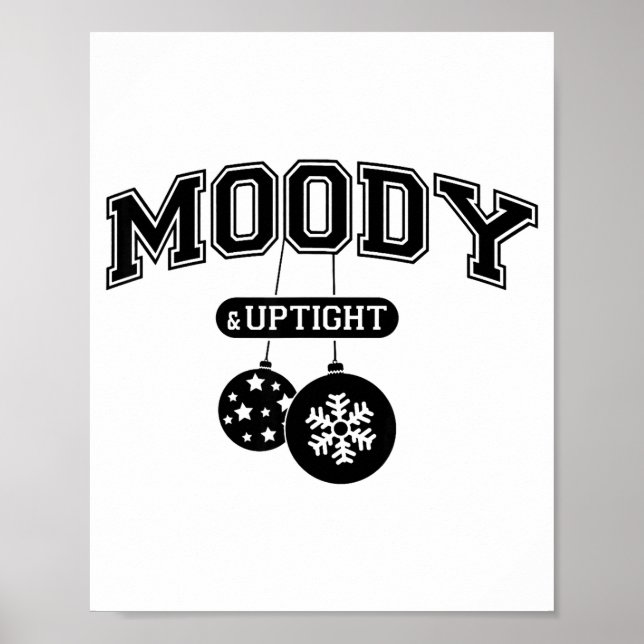 Moody And Uptight Merry And Xmas Bright Matching C Poster (Framsidan)