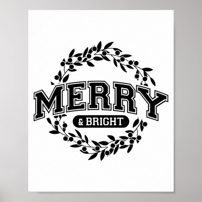 Moody And Uptight Merry And Xmas Bright Matching C Poster (Framsidan)