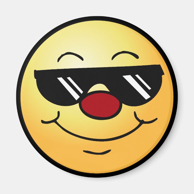 Moody ansikte Grumpey Magnet (Framsidan)