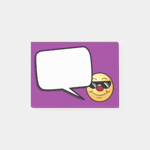 Moody ansikte Grumpey Post-it Block