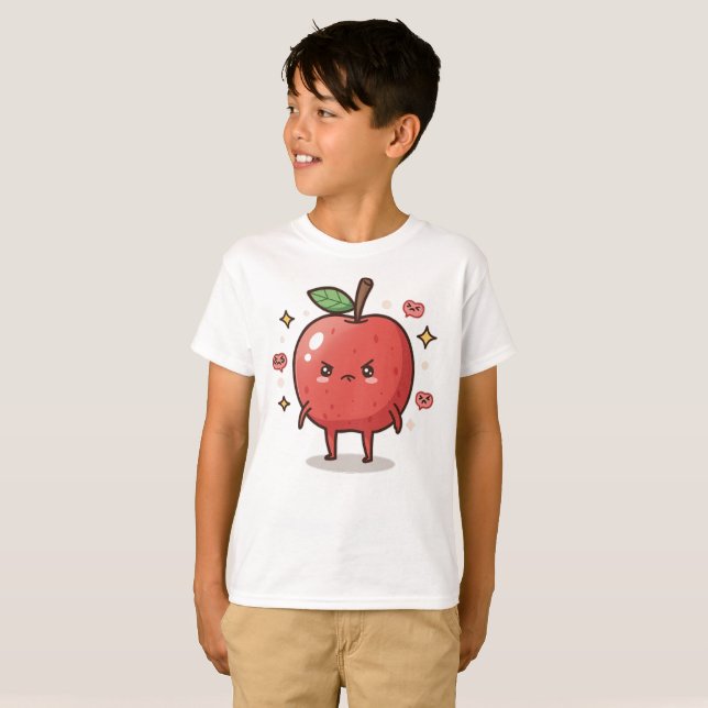 Moody äppelbarn t shirt (Hel framsida)