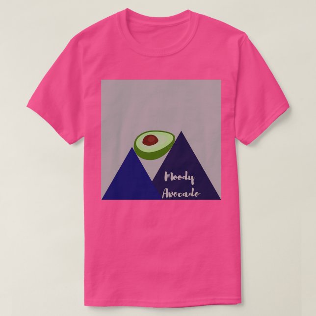 Moody Avocado T Shirt (Design framsida)