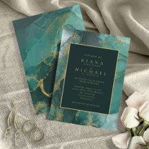 Moody Bläck Emerald Guld Abstrakt ID988