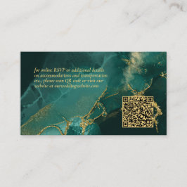 Moody Bläck Emerald Guld Abstrakt Webbplats-ID988 Tilläggskort