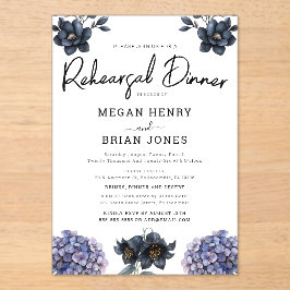Moody Black Rose Classic Wedding Rehearsal Dinner