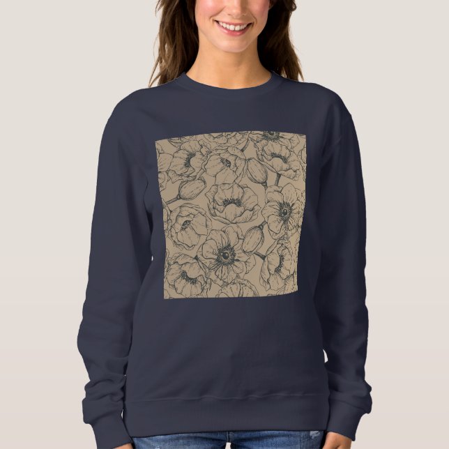Moody blommor t shirt (Framsida)