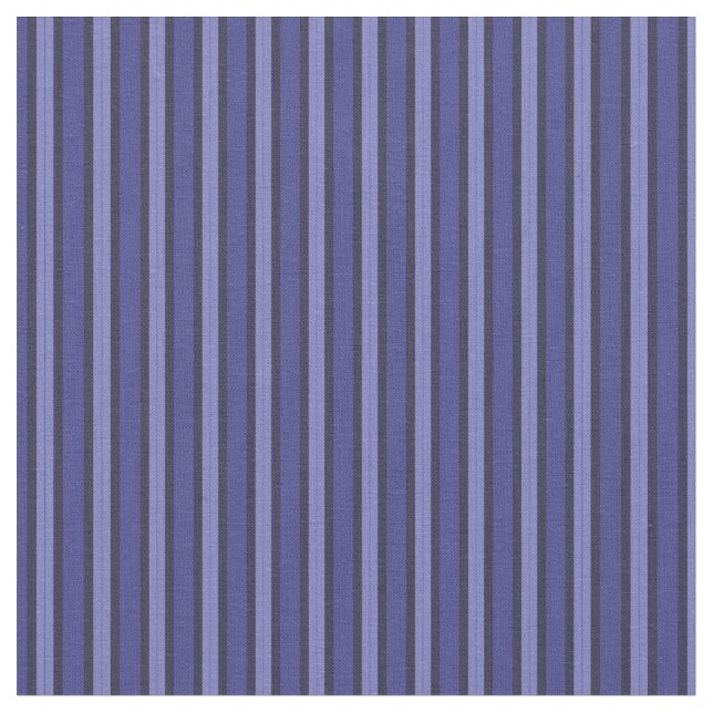 Moody Blue and Blueberry Stripes Tyg (Närbild)