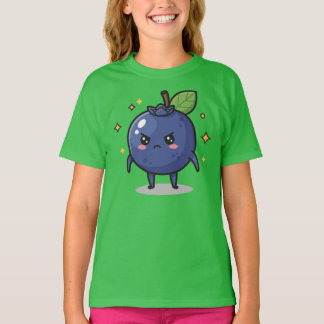 Moody Blueberry Girls T Shirt